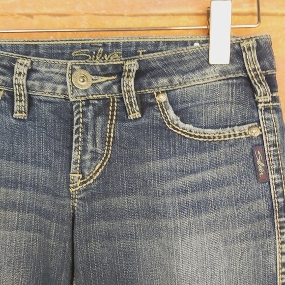 📣2/40$📣 SILVER Frances capri jeans size 26 - Picture 3 of 8